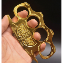 힐링케어 신변보호 호신용 너클 남성 여성 무기 방패, 블랙, 1개