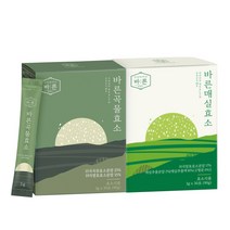 바른 곡물효소 누룽지맛 100% 국산 발효효소 역가수치 포당 31만/프로테아제/아밀라아제, 곡물효소1+매실효소1, 1세트