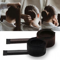 고래백화점 당고 머리 올림머리 똥머리 스틱 밴드 헤어끈 만두 머리끈 곱창, 1-똥머리밴드-블랙
