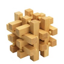 클래식 IQ 3D 나무 연동 버 퍼즐 듣기 잠금 하노이 타워 마인드 두뇌 티저 위한, KM22