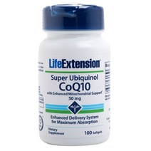 라이프익스텐션 슈퍼 유비퀴놀 CoQ10 50mg 소프트젤, 100개입, 1개, 100정