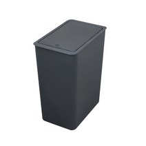 생활특공대 무지 모던 사각 인테리어 쓰레기통, 그레이, 10L