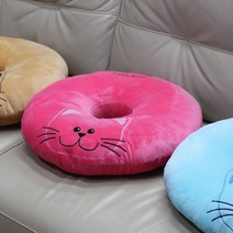 위dkai_애니나라 스마일캣 도넛방석 츠방석 원형 임부용품 임산 회음 산모 출산준비♥yum, ♥yum루다(핑크)