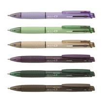 모나미 제타 3색 볼펜 FX ZETA C3 0.5mm 0.7mm, 0.5(더스티그린)