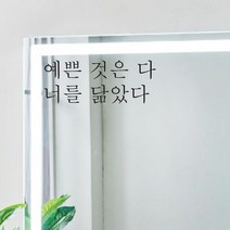 단비데코 감성레터링 스티커 감성문구 응원 명언 현관문 포인트스티커, L-73예쁜것은다너를-블랙