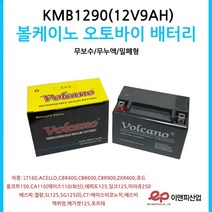 볼케이노 오토바이배터리 12V9AH ACELLOLT160포르테, 1개
