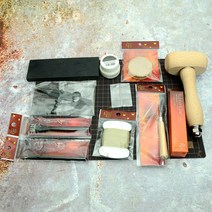 가죽공예 - 세이와 레더 핸드 소잉 12 가지 도구 세트 스탠다드