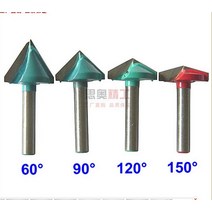 목공기계부품CNC 나무 조각 3D 비트 라우터 150 도 6mm x 32mm V 홈 아크릴, 한개옵션0