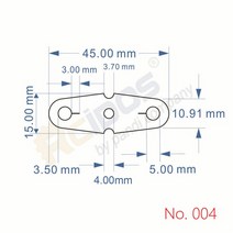 가죽공예 베지터블가죽 스웨이드원단 천연가죽원단새총 가죽 절단 다이 RCIDOS 일본 스틸 블레이드 투석, 04 No.004