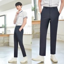 JFH605117(빅사이즈)하복 허리조절 네이비 교복바지 남자 -6XL