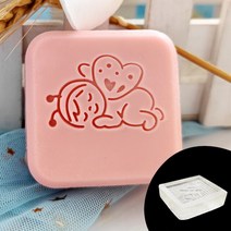 꿀벌 패턴 천연 수제 수지 비누 스탬프 DIY 핸들 공예 만들기 도구 투명 스타일 인감, 23 Stamp No Handle