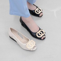 아이슈즈 여성 사이드오픈 펀칭 단화 펌프스 107435