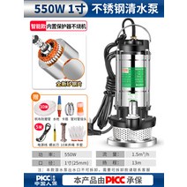 수영장 물빼기 풀장 양수기 농업 농사 워터 펌프 양수, 높이550W1인치5m라인+10m튜브