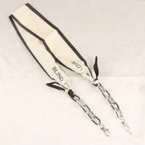 마스크 스트랩 줄 목걸이 고급 끈 악세사리 걸이 성인 패션 아크릴 프린트 실크 스카프 방풍 안경 홀더 선글라스 체인 로프 나일론 여성