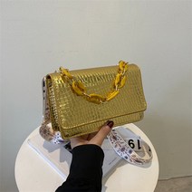 케빈 크로커다일 크로스백 여성 2022 여름 캐주얼 서양 스타일 패션 체인 핸드백