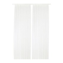 이케아 IKEA 속커튼한쌍 화이트 145x250cm 폴리에스테르100%