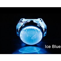 자동차 라이트습기제거제 자동차 라이트DIY 악마의 눈 LED 헤일로 링 키트 2.5 인치 프로젝터 자동차 헤드, 한개옵션1, 04 파란