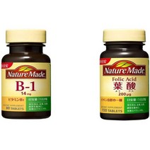 서플리먼트 NATUREMADE(ネイチャーメイド) 【세트 구입】오츠카 제약 네이처 메이드 비타민 B-1 80 알갱이, One Size, One Color