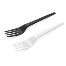 에콘스 PLA 옥수수 친환경 일회용 포크 x 20개입, 화이트, PLA 일회용 포크(20개입)