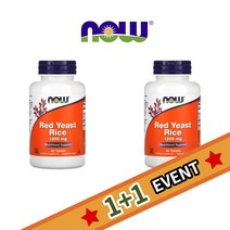 나우푸드 1+1 홍국 누룩 홍국균 1200mg 60정 누룩 곰팡이 칼슘 함유, 1개, 기본