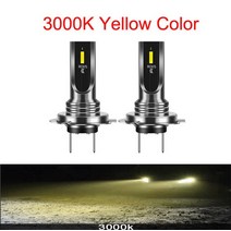 오토바이 안개등 미니 터보 12000lms Led 자동차 헤드라이트 H1 H3 H4 H7 H8 H9 H6 9005 880 881 러닝 라, 02 3000K_02 H3