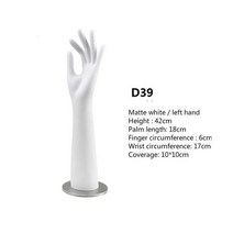 엉키는 흰색 손 모델 보석 디스플레이 손가락 여성 네일 아트 장갑 창 소품, as showed_2