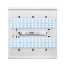 LED모듈 삼성정품 국산기판 리폼 거실 방등 주방 간편자석설치 6500k, 10_거실등 52W(590x120mm)