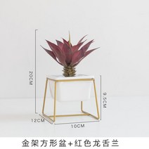 북유럽 거실 시뮬레이션 만세 선인장 인조 꽃 장식품, 붉은 용설란