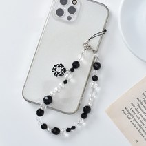 [리드박스] 코코블랙 비즈핸드폰줄 핸드폰고리 손목스트랩