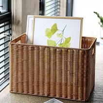 라탄짜임 BEST 소품바구니 바구니(44x30cm) 사각, 상세페이지 참조