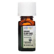AURA CACIA 퓨어 에센셜 오일 유기농 클라리 세이지, 단색, 한 사이즈
