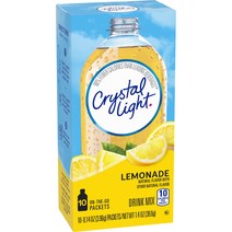 [내일도착]Crystal Light 크리스탈라이트 레몬에이드 분말 드링크 믹스 3.96g x 20개입 레몬맛