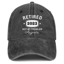 남성 및 여성용 은퇴 선물 2023 은퇴 모자 선물 아이디어 자수 야구 모자 2023-3년 은퇴, Retired 2023-5