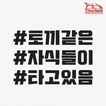 차량스티커 토끼같은 자식들이 타고있음 첫차선물 레이꾸미기 레이실내 데칼시트 데칼, 1개, 옐로우