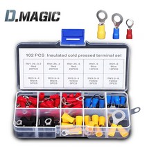 PG O형 링 타입 터미널 압착 단자 102PCS, PG단자 102PCS