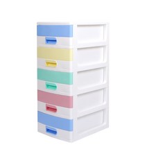 지오리빙 허니문 실버 5단 플라스틱 서랍장, 화이트