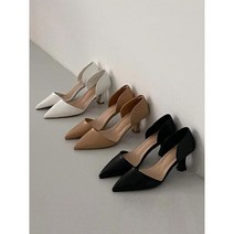 [아이슈즈] 여성사이드오픈힐 정장구두 펌프스 91952