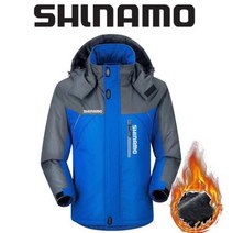 SHLNAMO 자켓 바지 여름낚시복 우의 내피 고어텍스 두껍고 따뜻한 플리스 낚시 의류 남자용 플러스 사이즈 반사 등산 의류 겨울 107029, 2XL, 파란색 4
