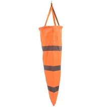 KSOL 80cm 항공 Windsock 립 스톱 바람 측정 양말 가방 반사 벨트