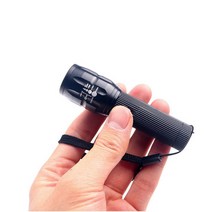 라스맥 mini 줌인 LED 후레쉬 손전등, 라즈맥/블랙