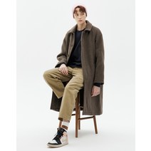 22FW [LONDON TRADITION] 브라운 체크 울혼방 코트 RACO2FLT3W2