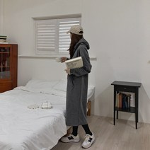 핫핑 롱기모후드 롱원피스