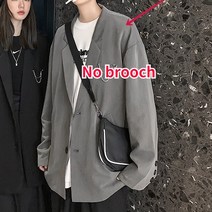 남자재킷 남자정장자켓 남성 봄 블레이저 커플 아웃웨어 유니 일본 DK 스타일 캐주얼 핸섬 BF 디자인 트