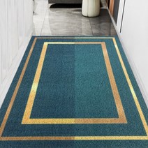 북유럽풍 가정현관입구 업소용 발코니 매트 미끄럼 방지용, 120x180cm개, 그린 - 세로 모양 (실크)