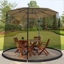 파라솔용 모기장 파라솔 간편 천막 쉘터 옥상 모기 차단, 렌치우산 화이트 220x220x230cm, 렌치우산흰색220x220x230cm