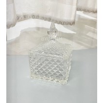 사각 크리스탈 캔들용기 350ml