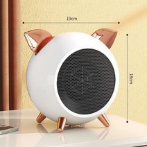 열풍기 사무실 캠핑 미니온풍기 가정용 미니 전기 히터 겨울용 따뜻한 돼지 송풍기 난방용 OEM 휴대용 공간 방 난방, white_미국