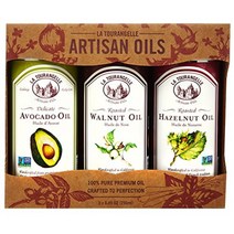 La Tourangelle 월넛/호두 헤이즐넛 아보카도 오일 기름 250ml-선물세트 Walnut Hazelnut Avocado Oils (미국배송)