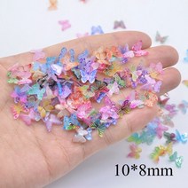 50pcs 새로운 미니 네일 아트 버터풀 카보 숑 스크랩북 모자 장식 헤어 클립 꾸밈 액세서리, 혼합