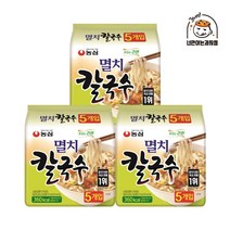 농심 멸치칼국수 멀티팩(5봉지) x 3팩 봉지라면, 단품